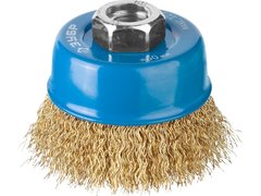 ЗУБР 60 мм, проволока 0.3 мм, чашечная щетка-крацовка для УШМ, Профессионал (3526-060)