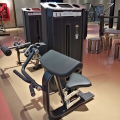 Бицепс-машина сидя (Camber Cur) DHZ E-7030A. Стек 80 кг