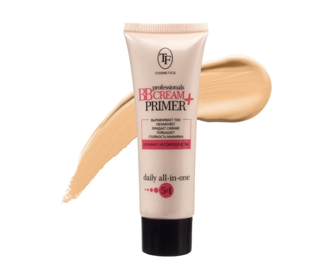 TF Крем-тон и Основа под макияж professional BB Cream+Primer тон 02 средний
