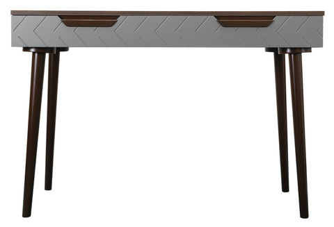 Стол (для кухни, столовой, гостиной) рабочий Сканди Грей, Цвет каркаса - Орех табак,