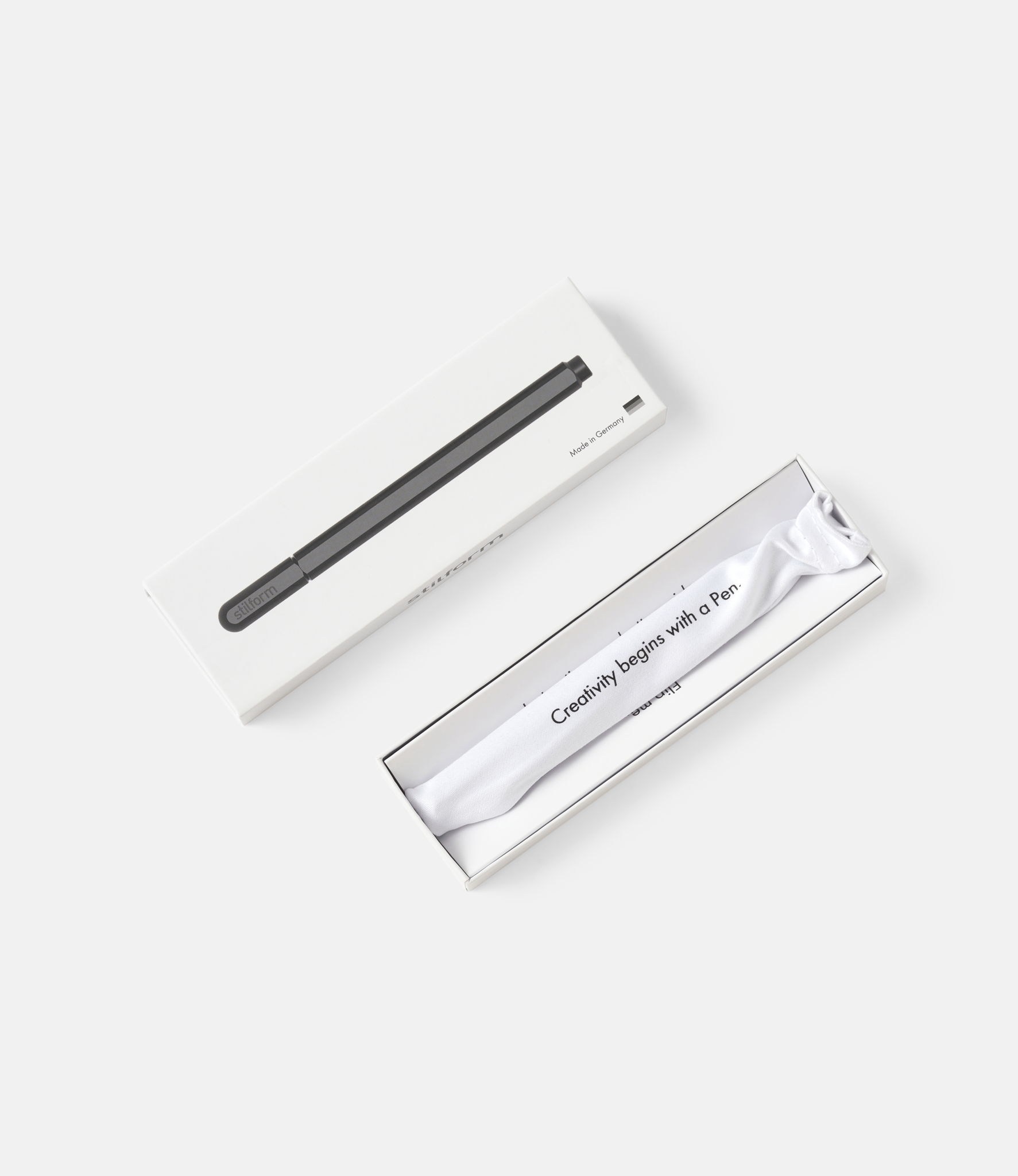 Stilform Arc Gel Pen Aluminium Black — гелевая ручка из алюминия