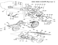 Ремень клиновой DDE 10x940Li культиватора  V600 II-65HPR Мустанг 2 заднего хода (25908-T01502)