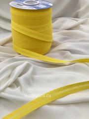 Косая бейка хлопок №011 желтая GAMMA GK-15C 14-15 мм