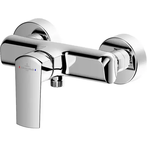 Villeroy&Boch  TVS10200100061 Смеситель для душа, Villeroy&Boch, Subway 2.0, тип открывания воды-рычажный, монтаж-вертикальный (настенный), отверстия для монтажа-2, материал-латунь, цвет-хром