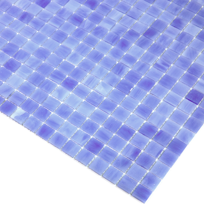 SM21 Мозаика одноцветная чип 15 стекло Alma Mono Color голубой квадрат глянцевый