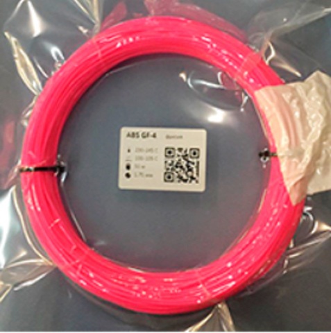 Пластик для 3D-принтера Filamentarno ABS GF-4 фуксия (50 м)