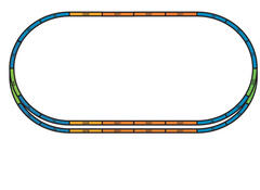 SmartControl WLAN Стартовый набор с 2-мя составами, рельсы на подложке