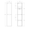 BelBagno ACQUA-1600-2A-SC-CVG-P ACQUA Шкаф подвесной, 2 распашные дверцы с доводчиками, 2 полки, универсальный, Cemento Verona Grigio, 320x320x1600, ACQUA-1600-2A-SC-CVG-P