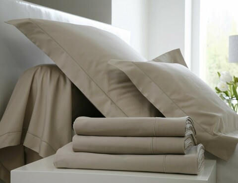 Постельное белье 2 спальное евро Blanc des Vosges Plain Chanvre