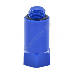 Заглушка радиальная пластик синяя НР L=68мм 1/2" для водорозетки РОС
