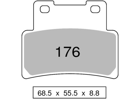 Колодки дискового тормоза Trofeo Sintered 176  (LMP444, FDB2216)