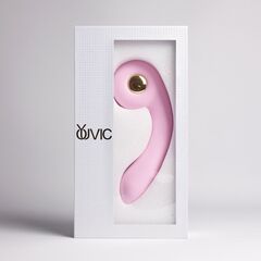 Розовый вибростимулятор точки G с нагревом Bendable Heating G-Spot Vibrator - 