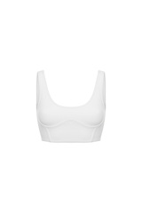 Топ с рельефными швами SPORT Белый