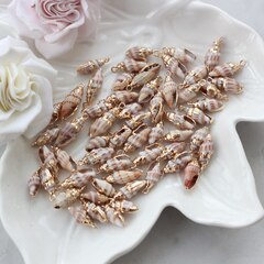 Подвеска Ракушка с позолотой 15-25 на 7-9 мм, РК052