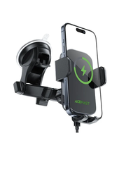 Автозарядка ACEFAST D53 Wireless Charging Car Holder With Electric Clamp For Dashboard , черный
