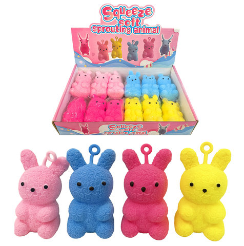 Антистресс Зайка с Гелем, 11см, в уп 12шт. цена за шт.