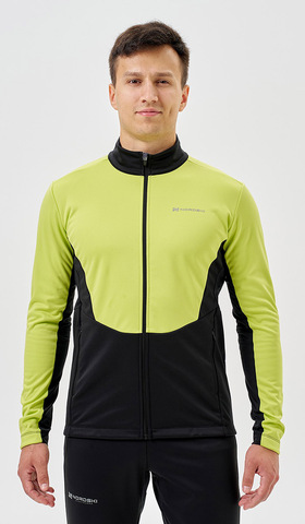 Тренировочная куртка Nordski Advance Lime/Black мужская