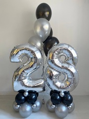 Воздушные шары набор по АКЦИИ серебро/золото №3731