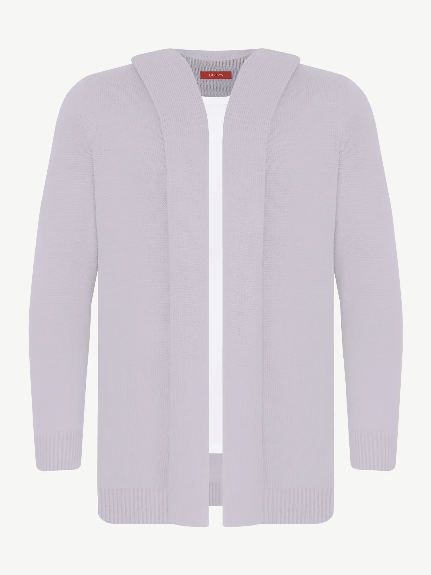 Кардиган с капюшоном из экохлопка