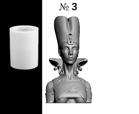Силиконовый молд Бюст № 3 
