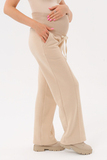 Утепленные брюки для беременных 13393 бежевый