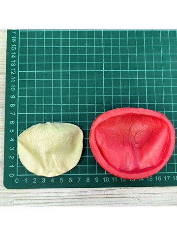 Молд пластиковый+Вайнер силиконовый лепесток розы 