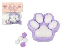Антистресс Сквиш Лапка Фиолетовая + Мини Лапка + Пампаны + Ворс (отдельно)