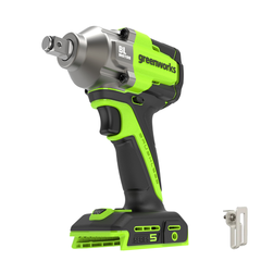 Гайковерт ударный Greenworks IW5500 24V (500Нм) аккумуляторный, без АКБ и ЗУ