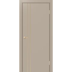 Купить Межкомнатная дверь экошпон Неаполь 205 мокко кромка в цвет полотна