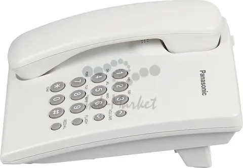 Телефон проводной Panasonic KX-TS2350RUW белый