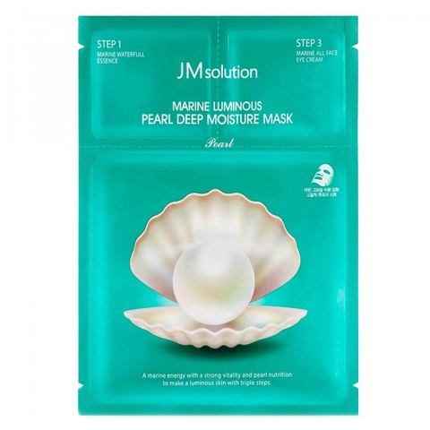 JMSOLUTION Трёхшаговый увлажняющий набор с жемчугом - MARINE LUMINOUS PEARL DEEP MOISTURE MASK Pearl 1 шт