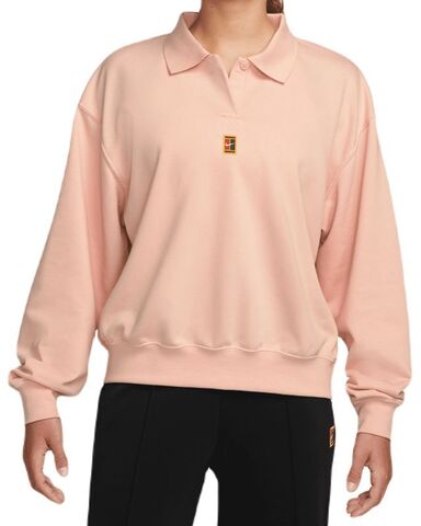 Женская теннисная толстовка Nike Court Dri-Fit Heritage Tennis Polo - arctic orange