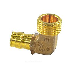 Угольник для PE-X труб радиальный латунь Дн 32х1" НР Q&E Uponor 1047877