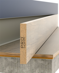 МДФ вставка для плинтуса Pro Design шпон дуба матовый лак покраска по RAL 2700х70мм