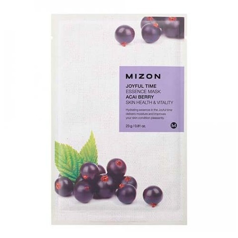 Mizon Joyful Time Essence Mask Acai Berry - Тканевая маска для лица с экстрактом ягод асаи