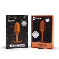 Пробка для ношения цветы бронзы B-vibe Snug Plug 2 - 11 см. - 