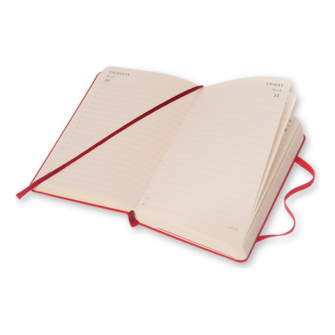 Ежедневник Moleskine Classic Daily Large, цвет красный