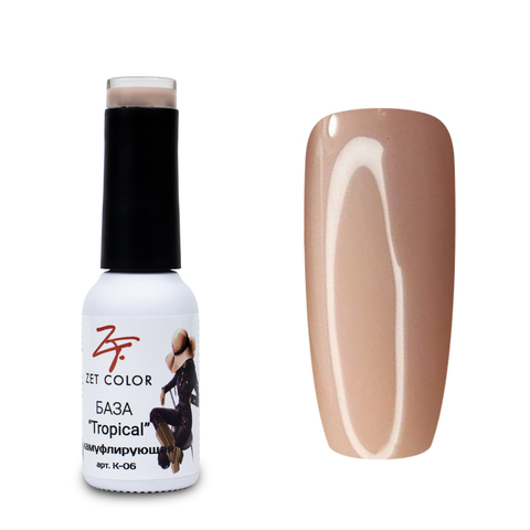 Zet Color, База камуфлирующая №06 Tropikal, 8 мл