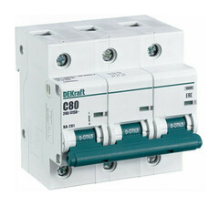 13008 Авт.выкл. 3п 80А ВА201 DEKraft