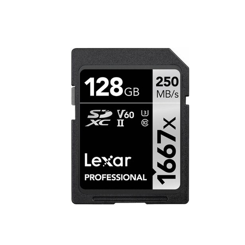Lexar 128GB Professional 1667x UHS-II sdxc