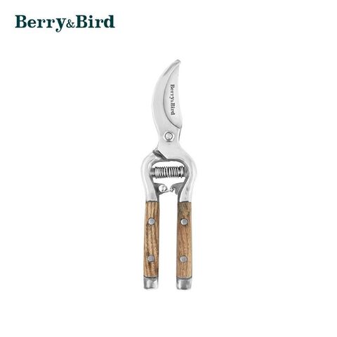Секатор с деревянной ручкой садовый Berry&Bird