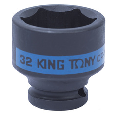 KING TONY (453532M) Головка торцевая ударная шестигранная 1/2", 32 мм