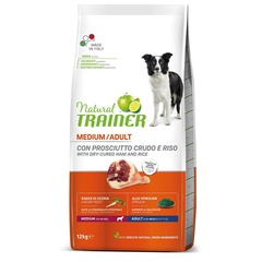 Natural Trainer Dog Medium Adult - Dry-Cured Ham and Rice