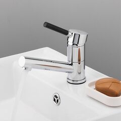 Смеситель для раковины, Frap, корот изл, с картриджем, хром, F4544