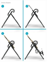 Инверсионный стол Start Line Traction с подушкой SLFIT03S-BG бежево-серый