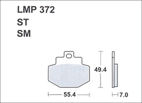 Колодки дискового тормоза AP Racing LMP372 SM  (FDB2115 / FA321)