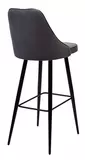 фото 2 Барный стул NEPAL-BAR СЕРЫЙ #27, велюр/ черный каркас (H=78cm) М-City на profcook.ru