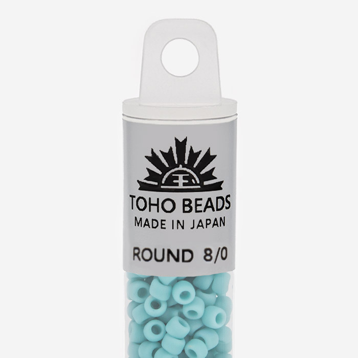Японский бисер TOHO Round 8/0 (№55F), непрозрачный матовый