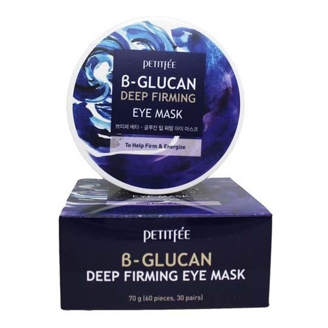 Petitfee B-Glucan Deep Firming Eye Mask - Укрепляющие тканевые патчи для кожи вокруг глаз с бета-глюканом