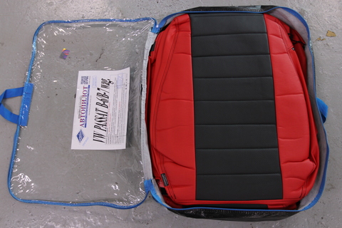 Авточехлы Volkswagen Passat B6-B7 Wag (TrendLine) с 05-15г. (красные бока, красный тыл, черная средина) (Эксклюзивный комплект)